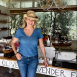 Jennifer Woods welcomes guests for olive oil and vinegar tastings at Oil + Lavender in Los Olivos