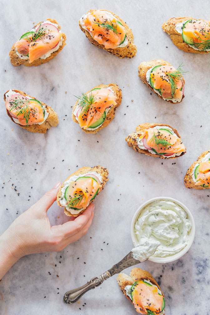 Smoked Salmon Crostini