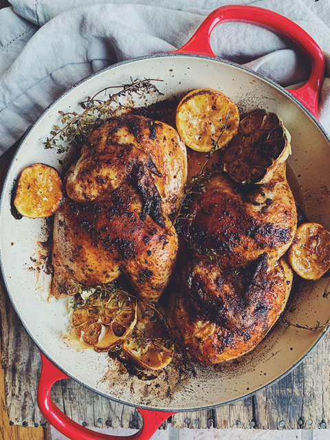 48 Hour Brined Roasted Chicken